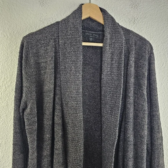 Barefoot Dreams 452 cozy lite pocket open cardigan Large XL - Picture 3 of 10